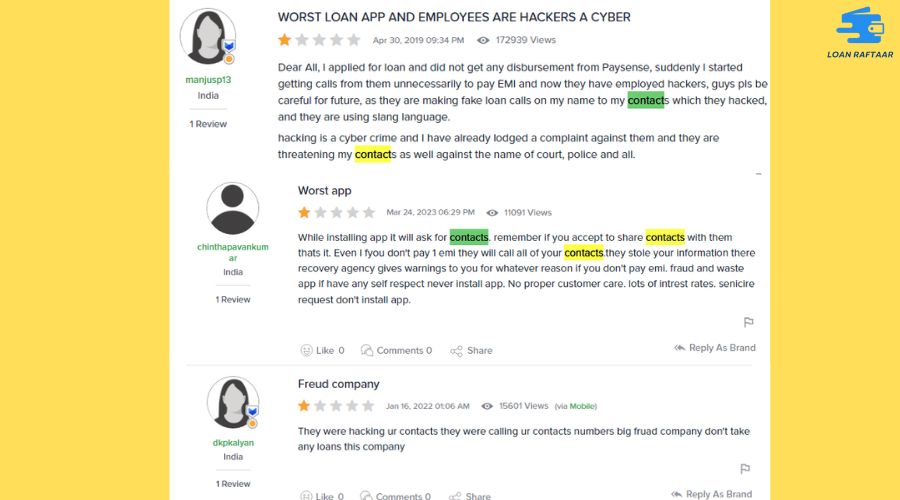 PaySense Loan App Genuine Reviews